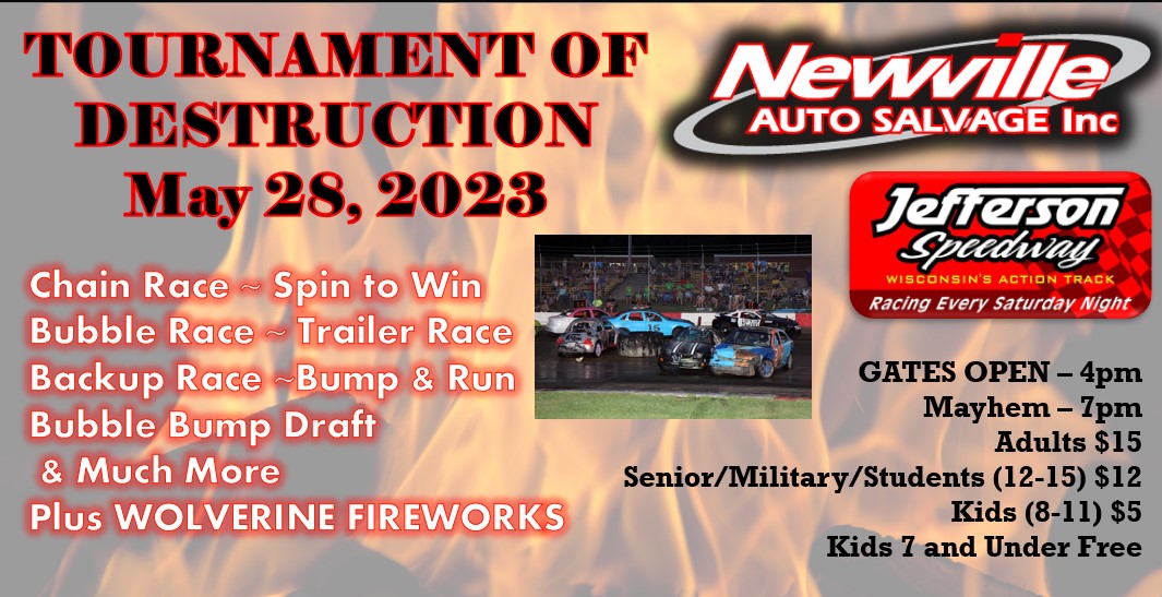Tournament Of Destruction Presented By Newville Auto Salvage